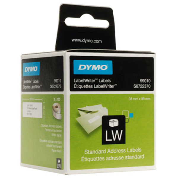 Picture of DYMO ORIGINAL 99010 28MM X 89MM X 130 LABELS S0722360/70